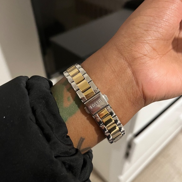 Fossil 2 tone watch main image 8